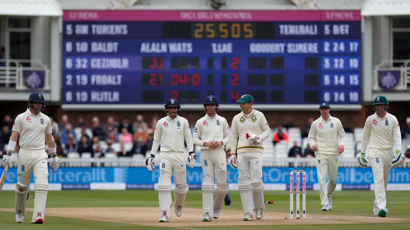 England Cricket Team vs South Africa National Cricket Team Match Scorecard